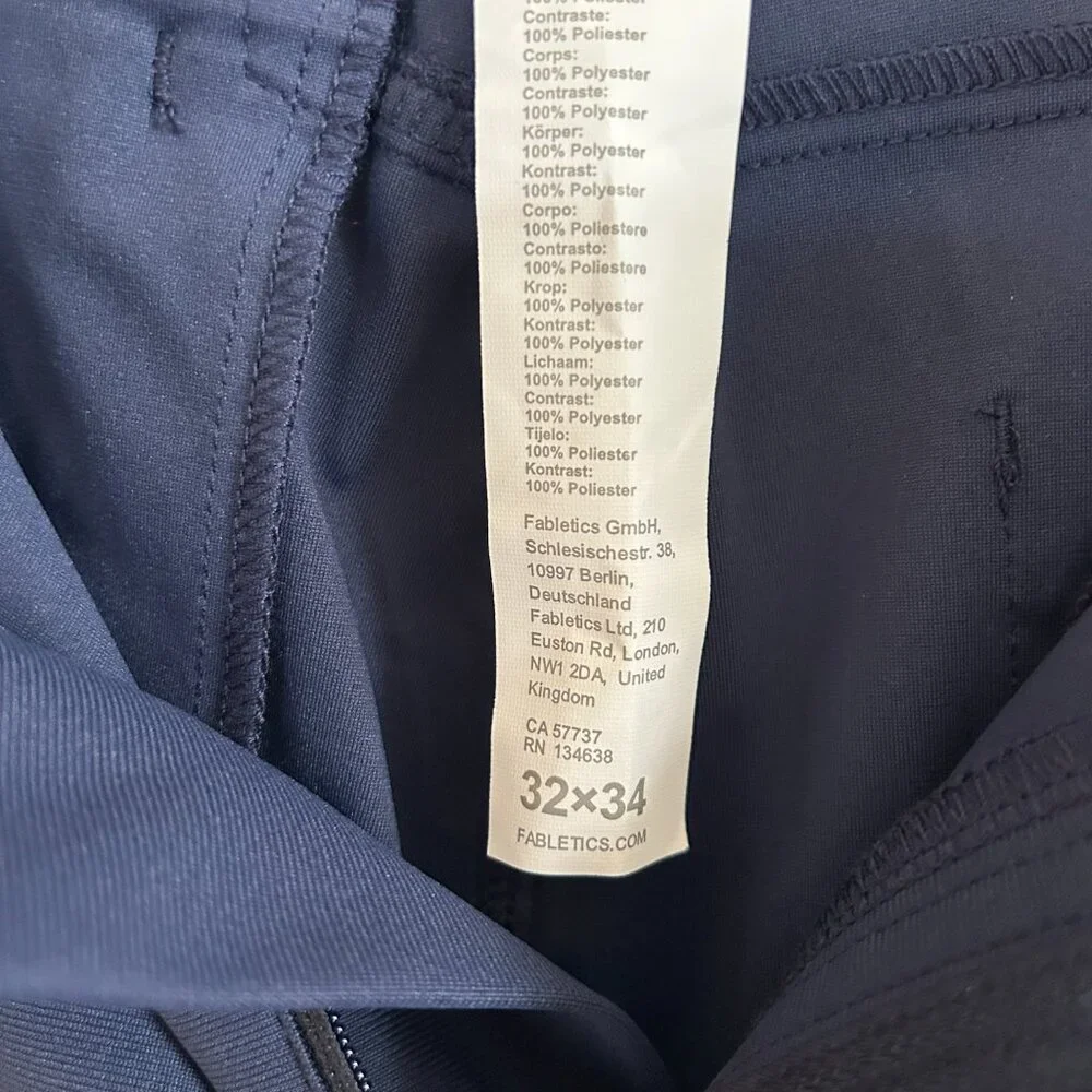 NWT Fabletics The Don Slim Chino Pants - Picture 10 of 10